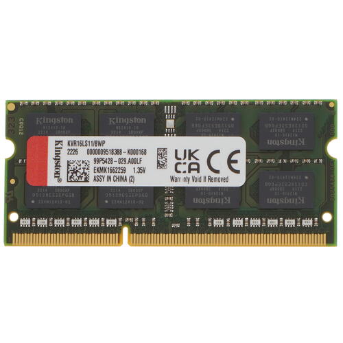 Купить Оперативная память SODIMM Kingston ValueRAM [KVR16LS11/8WP] 8 ГБ  5053710. Характеристики, отзывы и цены в Донецке
