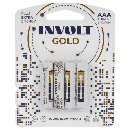 Купить Батарейка INVOLT GOLD AAA (LR03/FR03)  5495449. Характеристики, отзывы и цены в Донецке