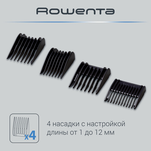 Купить Машинка для стрижки Rowenta TN1605F0 белый/черный  9079618. Характеристики, отзывы и цены в Донецке