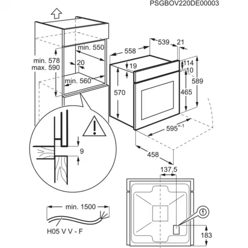 Купить Электрический духовой шкаф Electrolux EOFDP46BK черный  9144390. Характеристики, отзывы и цены в Донецке