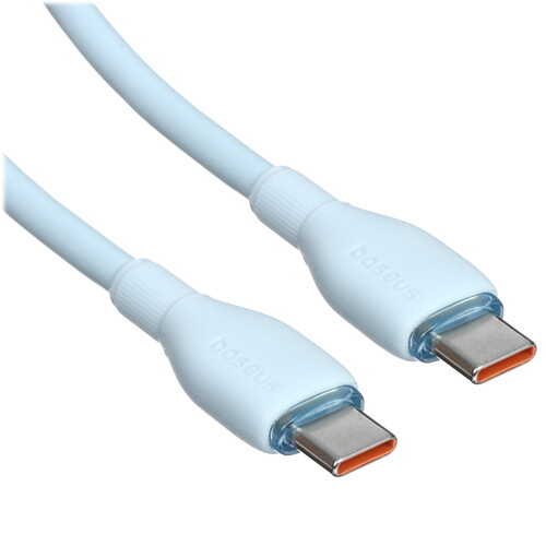 Купить Кабель круглый Baseus USB Type-C - USB Type-C голубой 2 м  5495757. Характеристики, отзывы и цены в Донецке