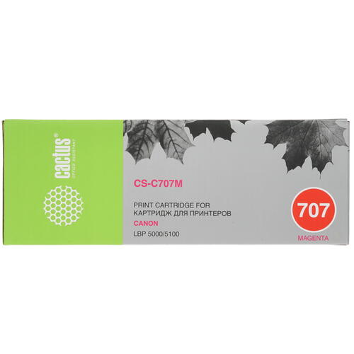 Купить Картридж лазерный Cactus CS-C707M пурпурный, с чипом  7937051. Характеристики, отзывы и цены в Донецке