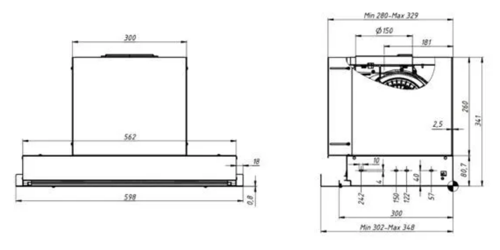 Купить Вытяжка полновстраиваемая Elikor Sense 60П-1000 серебристый  9082251. Характеристики, отзывы и цены в Донецке