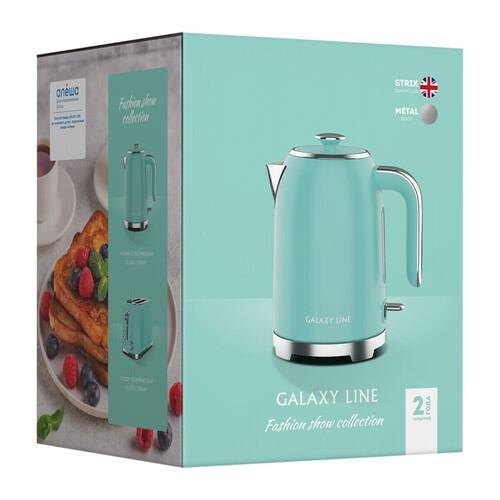 Купить Электрочайник Galaxy Line GL 0347 зеленый  9129744. Характеристики, отзывы и цены в Донецке