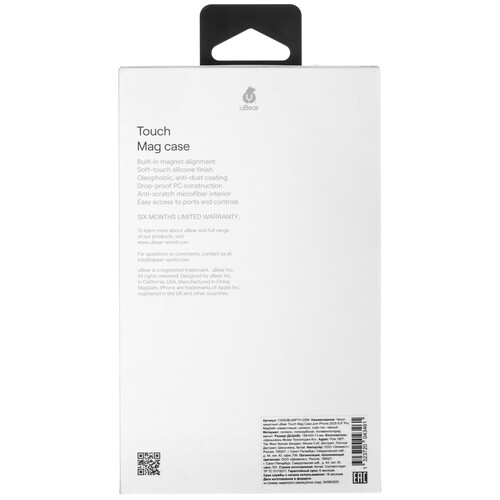 Купить Накладка  uBear Touch Mag Case для Apple iPhone 17 Pro Max черный  5639957. Характеристики, отзывы и цены в Донецке