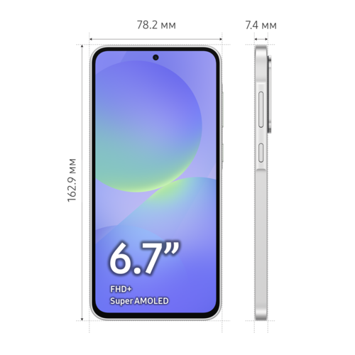Купить 6.7" Смартфон Samsung Galaxy A36 128 ГБ белый  5628214. Характеристики, отзывы и цены в Донецке
