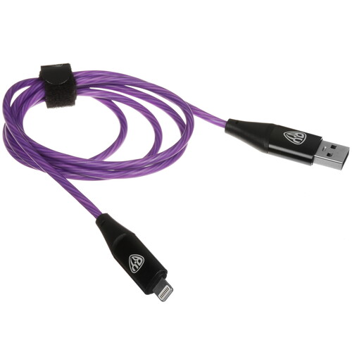 Купить Кабель круглый BY Lightning 8-pin - USB 2.0 Type-A фиолетовый 1 м  5482255. Характеристики, отзывы и цены в Донецке