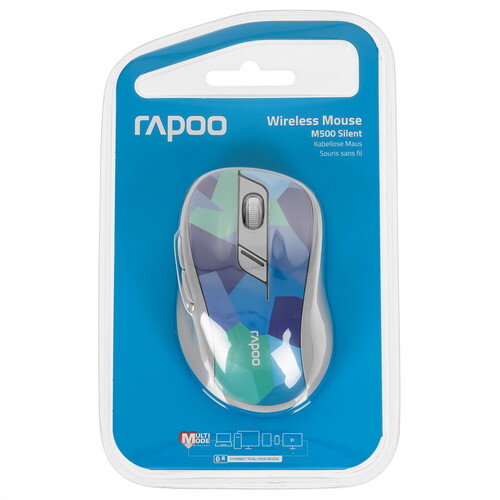 Купить Мышь беспроводная RAPOO M500  синий  9125975. Характеристики, отзывы и цены в Донецке