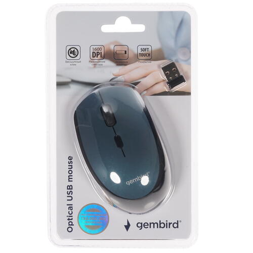 Купить Мышь беспроводная Gembird MUSW-354-B  синий  1643668. Характеристики, отзывы и цены в Донецке
