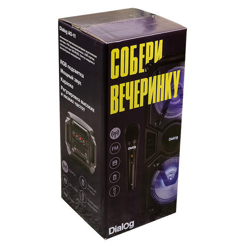 Купить Портативная аудиосистема Dialog Oscar AO-11, черный  5356318. Характеристики, отзывы и цены в Донецке