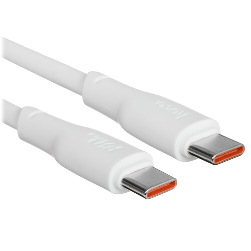 Купить Кабель круглый Hoco USB Type-C - USB Type-C белый 1 м  9238202. Характеристики, отзывы и цены в Донецке