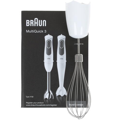 Купить Блендер погружной Braun MQ3035 Sauce белый  1265785. Характеристики, отзывы и цены в Донецке