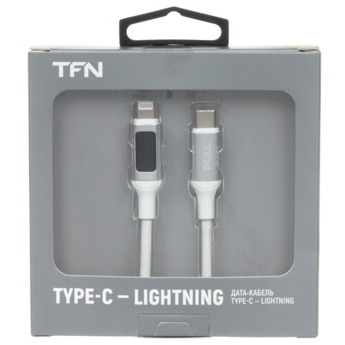 Купить Кабель круглый TFN Lightning 8-pin - USB Type-C белый 1.5 м  5616511. Характеристики, отзывы и цены в Донецке