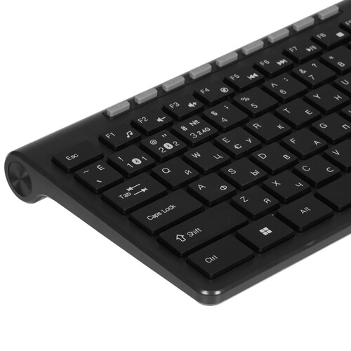 Купить Клавиатура+мышь беспроводная   Genius SlimStar 8230 черный  9140232. Характеристики, отзывы и цены в Донецке