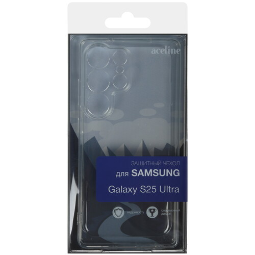 Купить Накладка  Aceline Silicone для Samsung Galaxy S25 Ultra прозрачный  9195314. Характеристики, отзывы и цены в Донецке