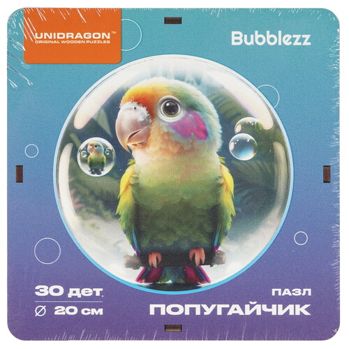 Купить Пазл Unidragon Bubblezz Попугайчик 3+  9136948. Характеристики, отзывы и цены в Донецке