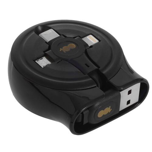 Купить Кабель автосмотка Бука Lightning 8-pin, micro USB, USB Type-C - USB 2.0 Type-A черный 1.15 м  9230459. Характеристики, отзывы и цены в Донецке