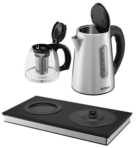 Купить Чайный набор Kitfort КТ-6777 серый  9290315. Характеристики, отзывы и цены в Донецке