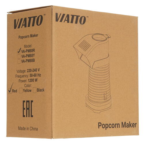 Купить Попкорница Viatto VA-PM88R  9077117. Характеристики, отзывы и цены в Донецке