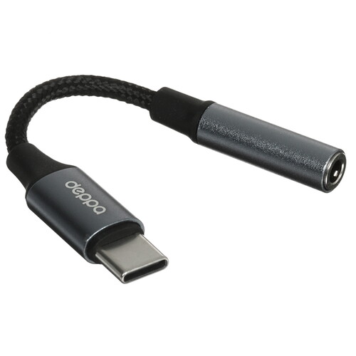 Купить Кабель   Deppa USB Type-C - jack 3.5 мм серый  5625740. Характеристики, отзывы и цены в Донецке