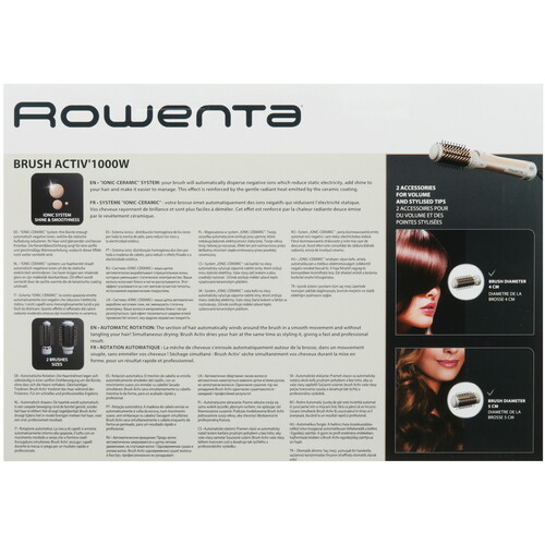 Купить Фен-щетка Rowenta CF9523F0 золотистый/белый  5600275. Характеристики, отзывы и цены в Донецке