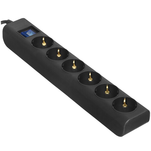 Купить Сетевой фильтр FinePower Aurora 619B черный  5434372. Характеристики, отзывы и цены в Донецке