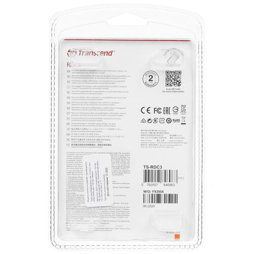Купить Кард-ридер Transcend TS-RDC3  1698514. Характеристики, отзывы и цены в Донецке