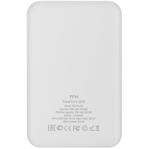 Купить Портативный аккумулятор TFN Power Core белый  5475281. Характеристики, отзывы и цены в Донецке