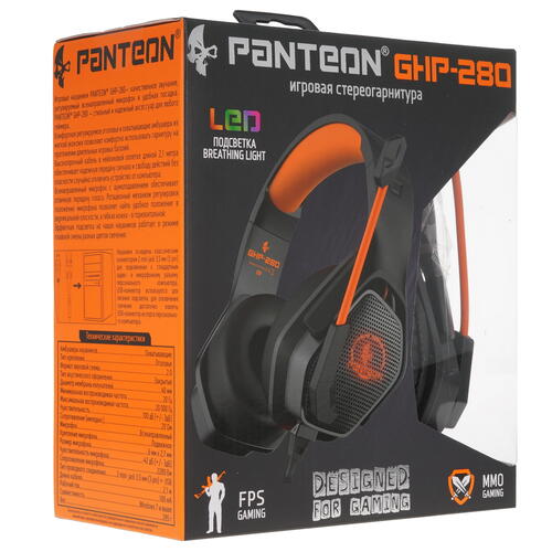 Купить Проводные наушники Panteon GHP-280 оранжевый 2022  4876141. Характеристики, отзывы и цены в Донецке