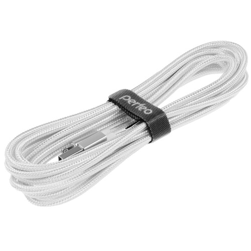 Купить Кабель круглый Perfeo Lightning 8-pin - USB 2.0 Type-A белый 3 м  9173163. Характеристики, отзывы и цены в Донецке