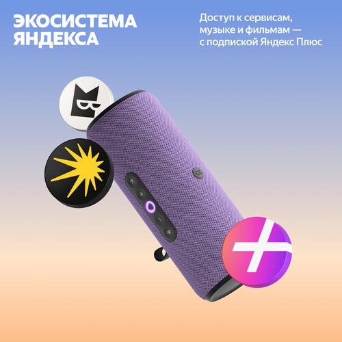 Купить Умная портативная колонка Яндекс Станция Стрит, фиолетовый  5635900. Характеристики, отзывы и цены в Донецке