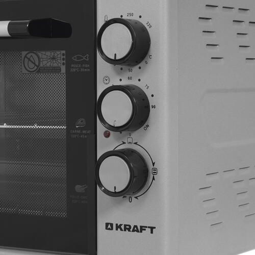 Купить Мини-печь Kraft KF-MO 3800 GR серый  5359462. Характеристики, отзывы и цены в Донецке