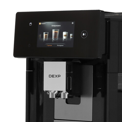 Купить Кофемашина автоматическая DEXP DAM-159AGC черный  9275035. Характеристики, отзывы и цены в Донецке