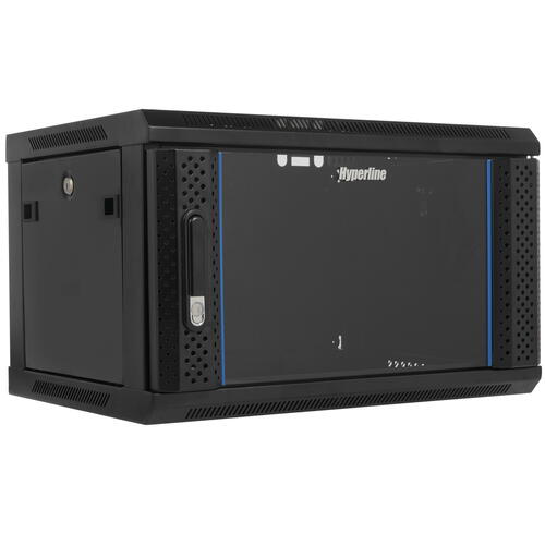 Купить Шкаф коммутационный Hyperline [TWB-0645-GP-RAL9004]  4710638. Характеристики, отзывы и цены в Донецке