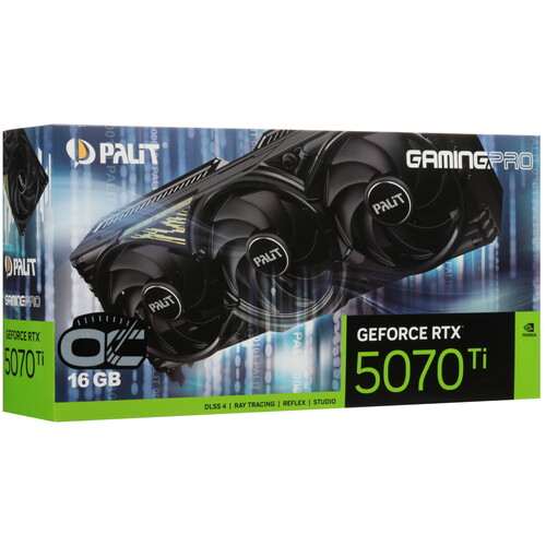 Купить Видеокарта Palit GeForce RTX 5070 Ti GamingPro OC V1 [NE7507TS19T2-GB2031Y]  5624193. Характеристики, отзывы и цены в Донецке