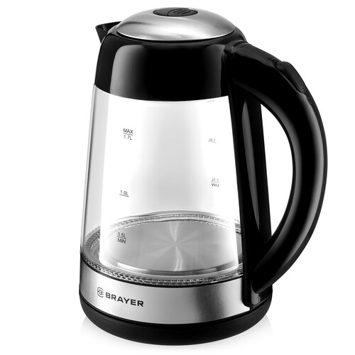 Купить Электрочайник BRAYER BR1012BK черный  9939097. Характеристики, отзывы и цены в Донецке
