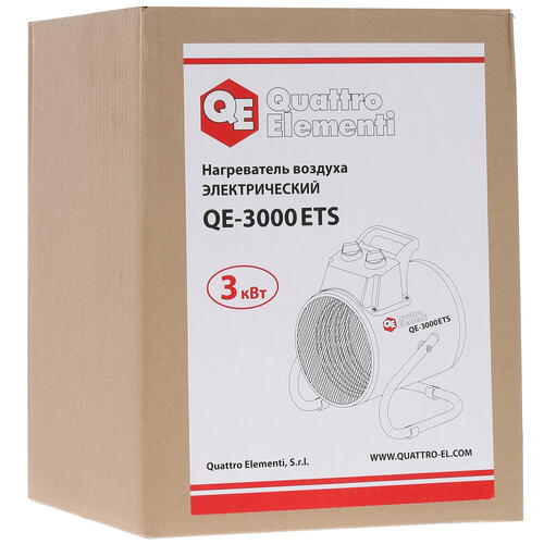 Купить Тепловая пушка электрическая Quattro Elementi QE-3000 ETS  5337503. Характеристики, отзывы и цены в Донецке