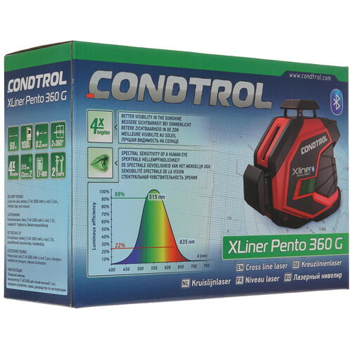 Купить Лазерный нивелир Condtrol XLiner Pento 360G  8184852. Характеристики, отзывы и цены в Донецке