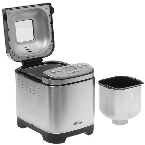 Купить Хлебопечь Kitfort КТ-306 серебристый  5352597. Характеристики, отзывы и цены в Донецке