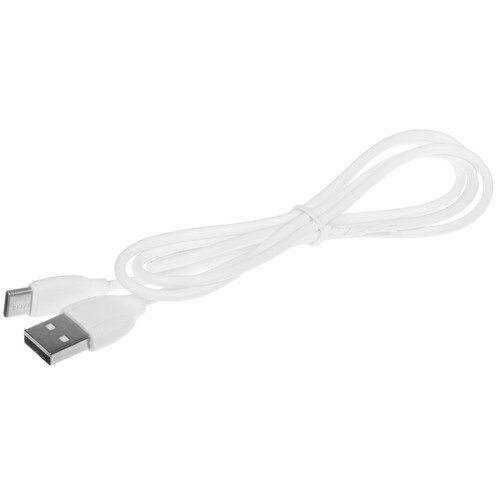 Купить Кабель круглый Borofone USB Type-C - USB 2.0 Type-A белый 1 м  5474978. Характеристики, отзывы и цены в Донецке