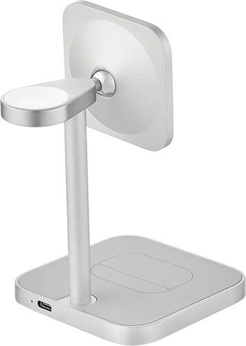 Купить Беспроводное зарядное устройство uBear Evoke серебристый  9302720. Характеристики, отзывы и цены в Донецке