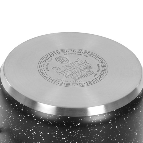 Купить Кастрюля Rashel Стефани R-407v 4.7 л 22 см черный  9320939. Характеристики, отзывы и цены в Донецке