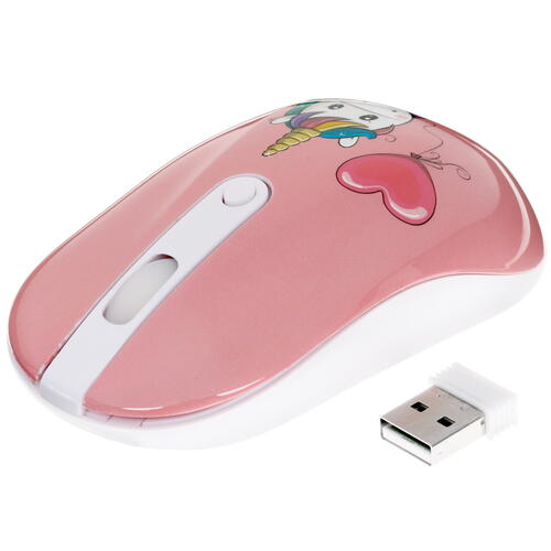 Купить Мышь беспроводная DEXP WM-311WU Unicorn  розовый  1380727. Характеристики, отзывы и цены в Донецке