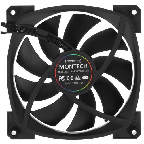 Купить Реверсный вентилятор Montech RX 140 PWM  черный  5433919. Характеристики, отзывы и цены в Донецке