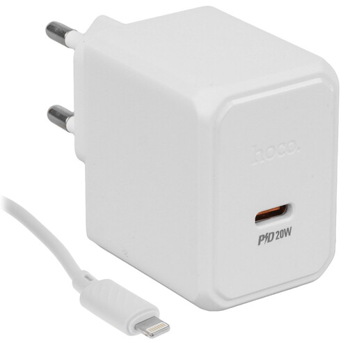 Купить Сетевое зарядное устройство Hoco CS13A белый  5609269. Характеристики, отзывы и цены в Донецке