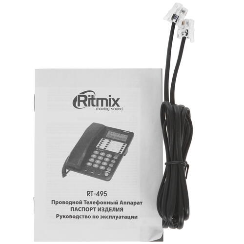 Купить Телефон проводной Ritmix RT-495  5089268. Характеристики, отзывы и цены в Донецке