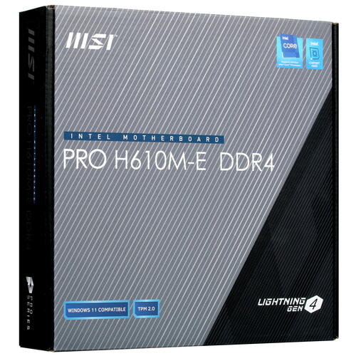 Купить Материнская плата MSI PRO H610M-E DDR4  5058367. Характеристики, отзывы и цены в Донецке