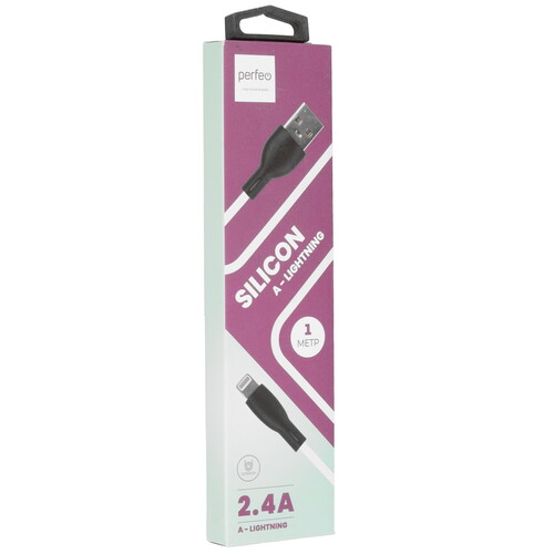 Купить Кабель круглый Perfeo Lightning 8-pin - USB 2.0 Type-A белый 1 м  9173183. Характеристики, отзывы и цены в Донецке