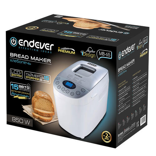 Купить Хлебопечь Endever Skyline MB-65 белый  9087985. Характеристики, отзывы и цены в Донецке