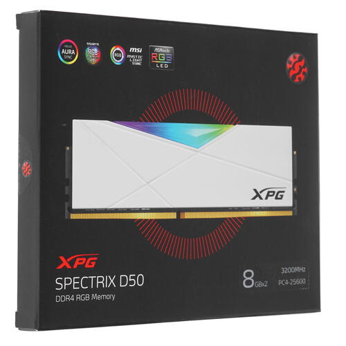 Купить Оперативная память ADATA XPG SPECTRIX D50 RGB [AX4U32008G16A-DW50] 16 ГБ  4772625. Характеристики, отзывы и цены в Донецке